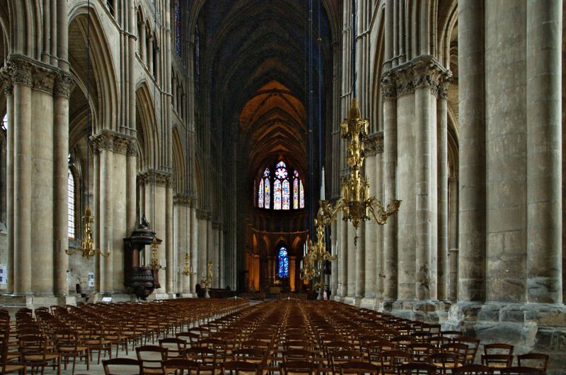 Interior of Reims Cathedral